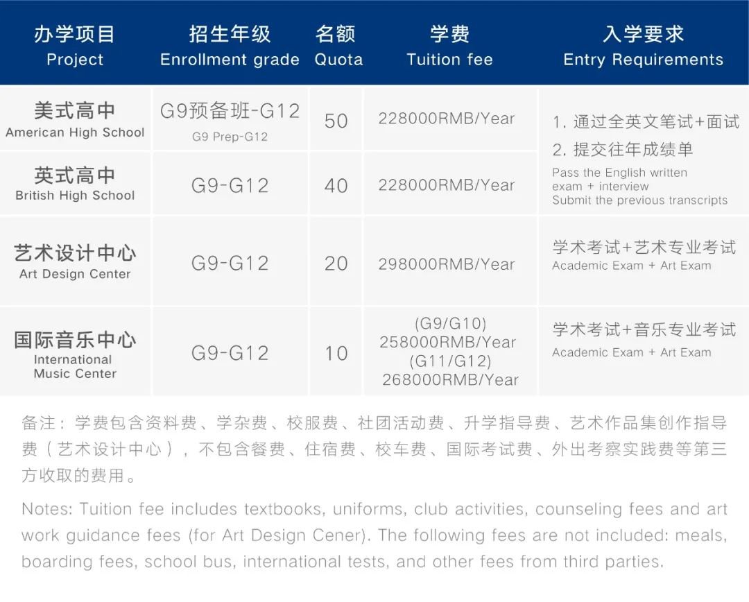 深圳国际预科学院2022年秋季招生简章